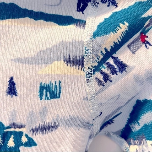 Boys Hanna Anderson Ice Skating pajama top size 10 - Picture 5 of 7